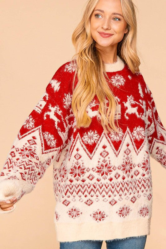 Christmas reindeer sweater