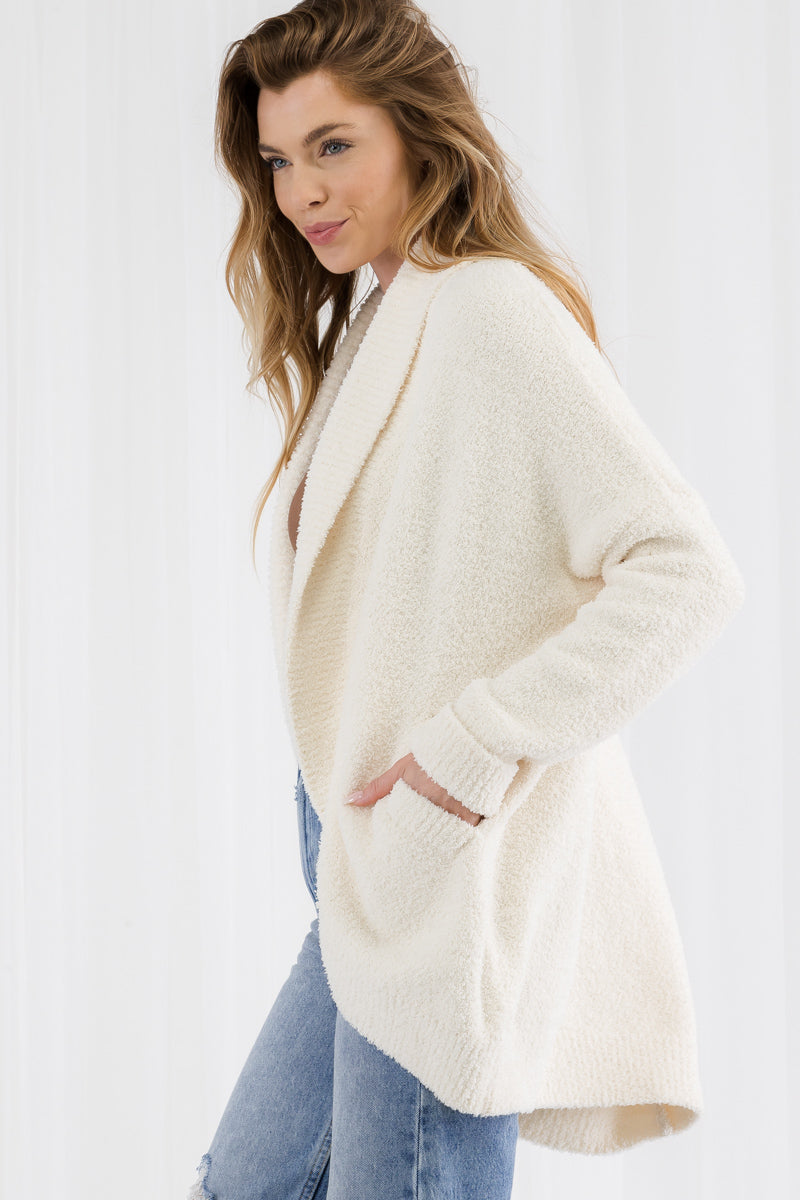 Soft & Relaxed Fit Dolman Batwing Sleeve Knit Sweater Cardigan