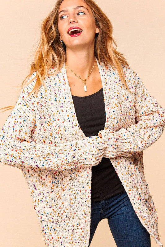 Confetti Knit Sweater Cardigan