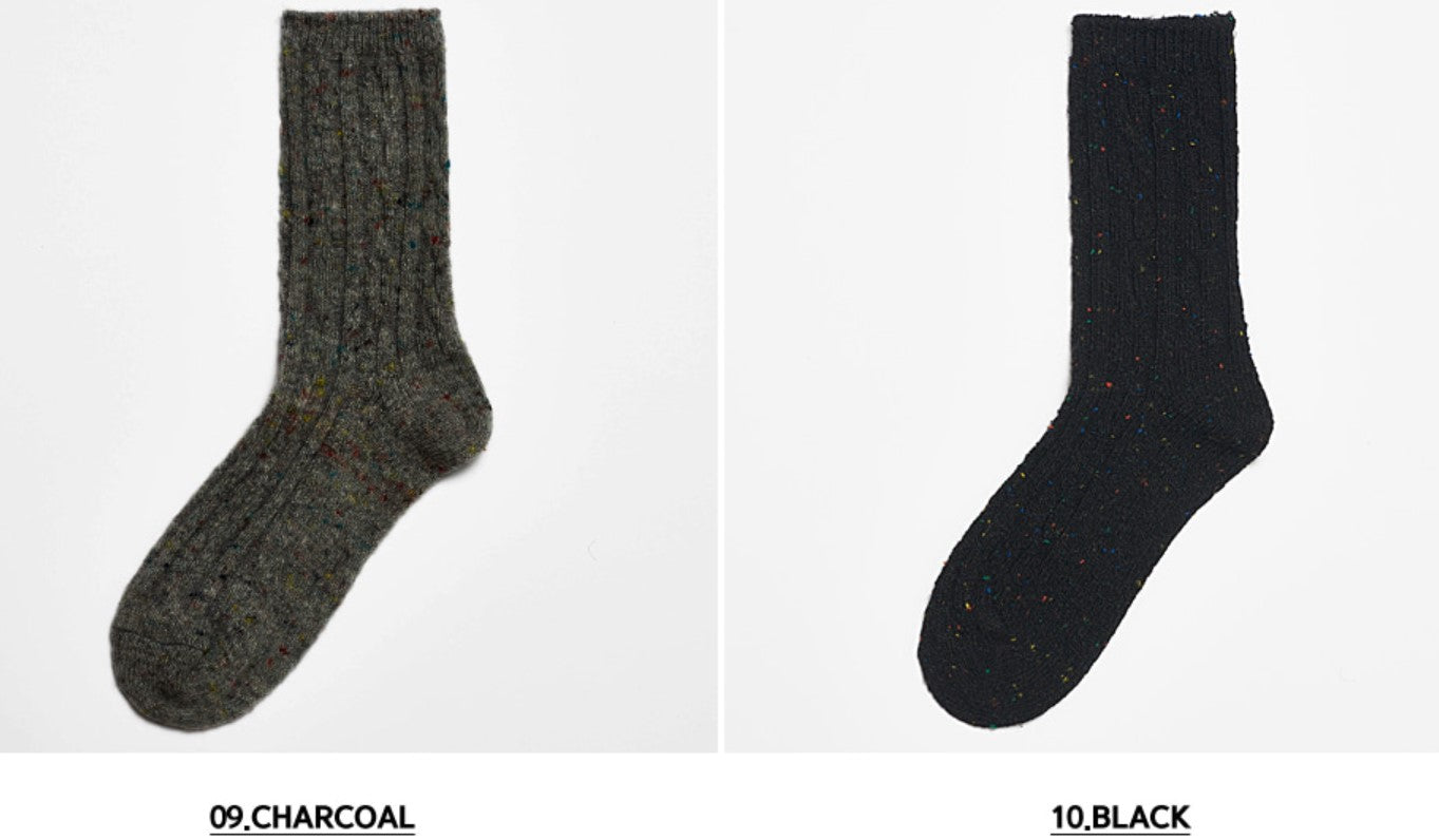 Cable Merino Wool Crew Socks by Alice and Me