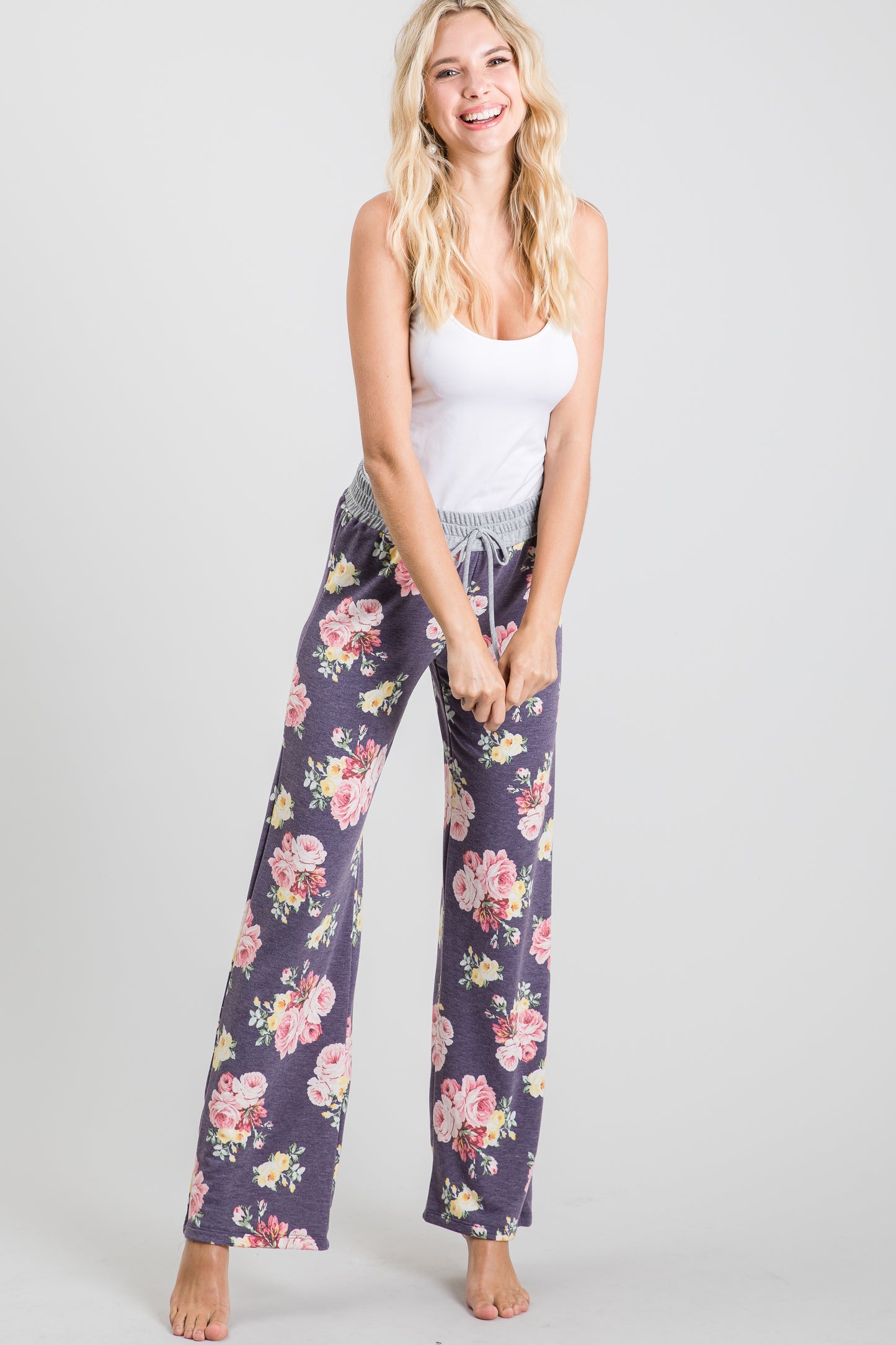 Floral Print Loungewear Pants